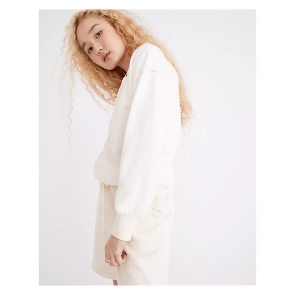 🆕Madewell Sweatshirt - Cotton-Hemp Lace-Up Sweatshirt